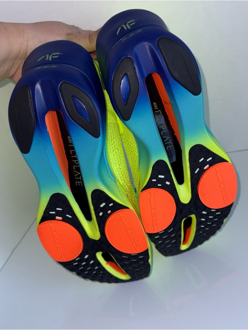 NIKE ZoomX Alphafly Next Neon Yellow/Blue Running Shoe 10.5 - Picture 6 of 7